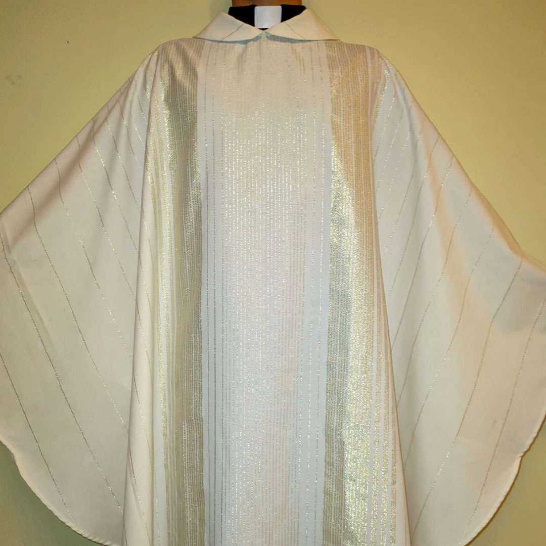 casulla jerusalen blanca