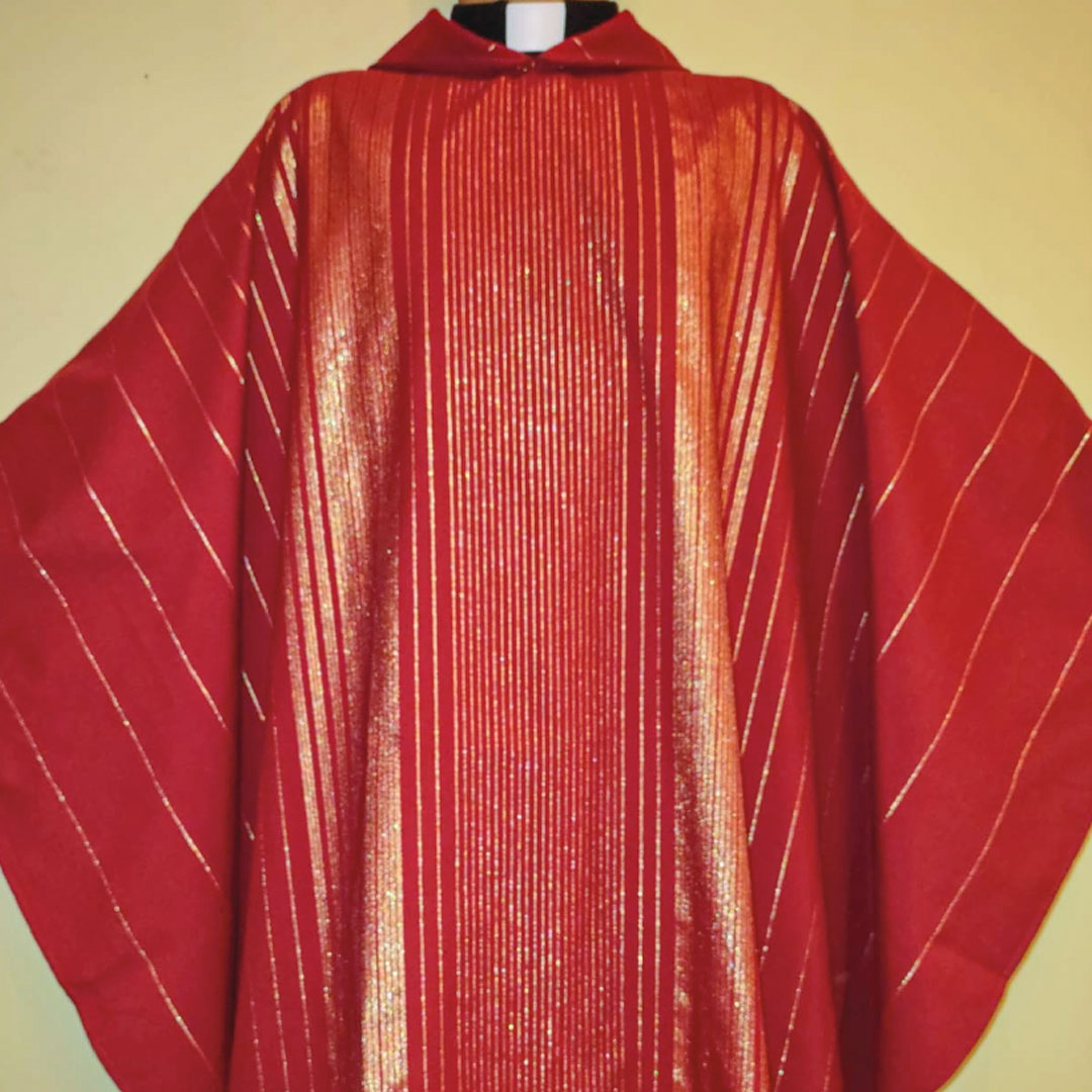 casulla jerusalen roja